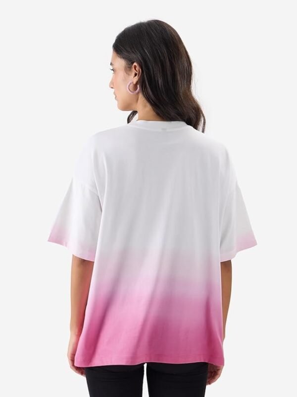 White Oversized T Shirts for Women T-Shirt Girls Cotton Casual - Image 4