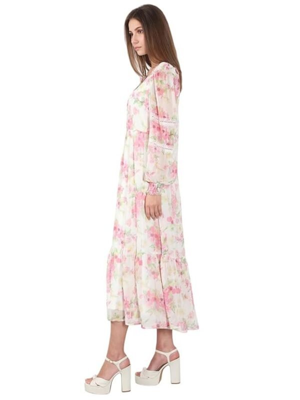 ERO MODA Women's Polyester Fit and Flare Maxi Dress - Image 6