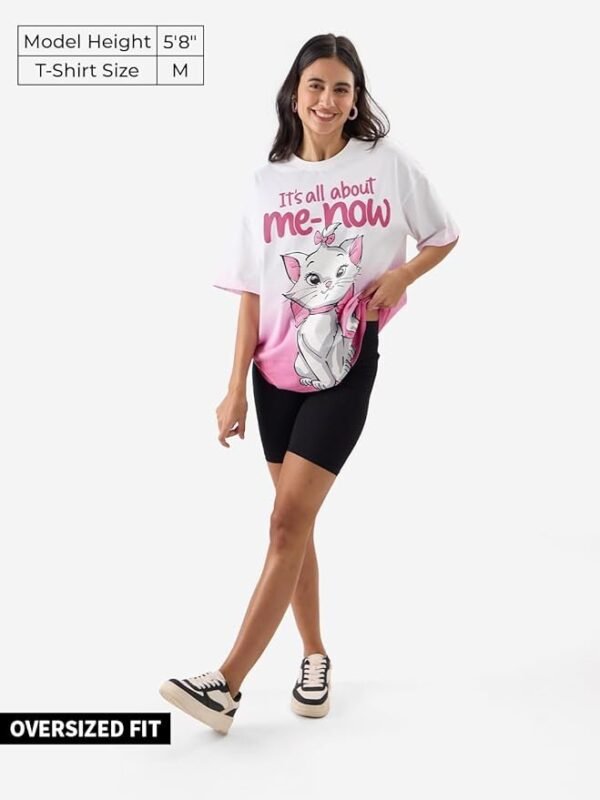 White Oversized T Shirts for Women T-Shirt Girls Cotton Casual - Image 6