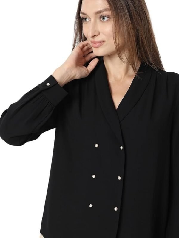 VERO MODA Cuffed Sleeves Shirt Style Top - Image 3