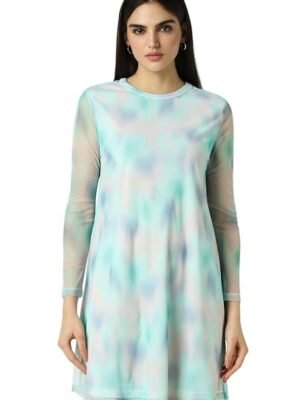 Van Heusen Women's Polyester Modern Mid-Thigh Length Dress