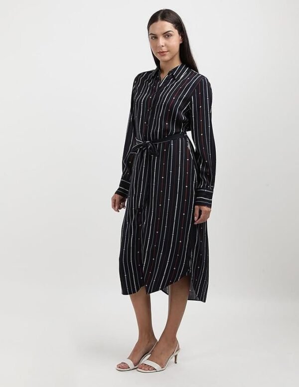 Hilfiger Women's Rayon Blend Shirt Knee-Length Casual Dress - Image 5