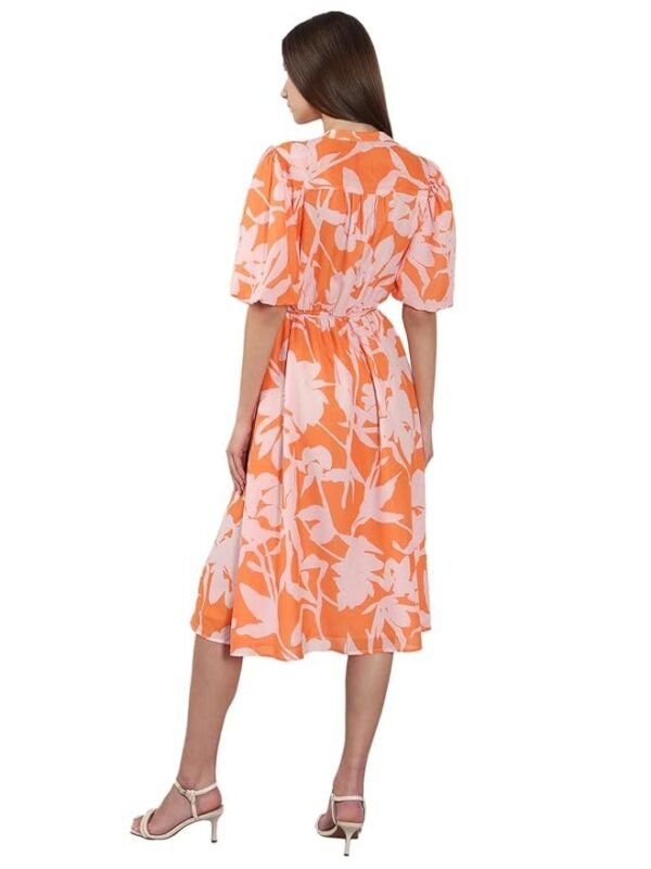 VERO MODA Women's Polyester Fit and Flare Midi Dress - Image 5