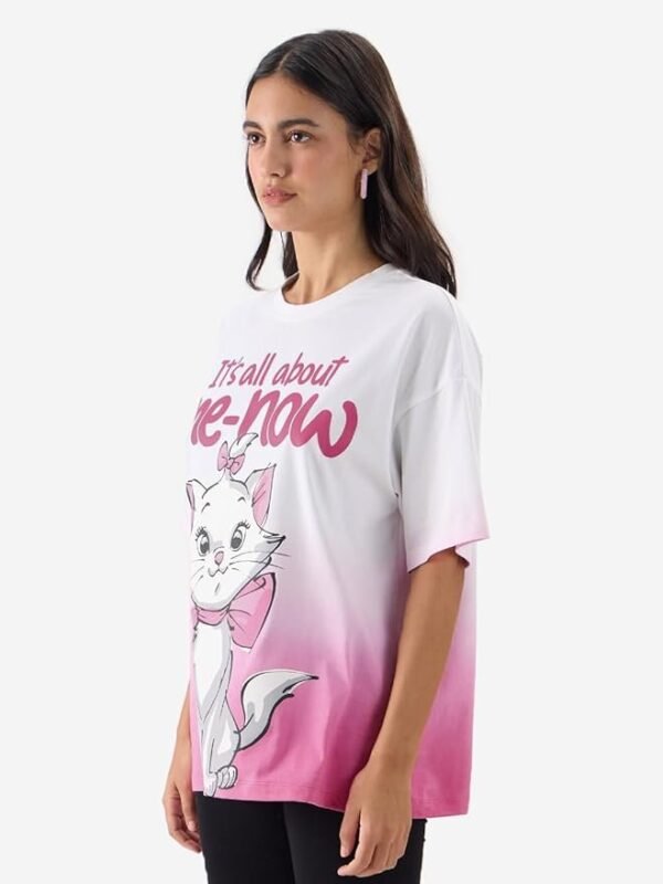 White Oversized T Shirts for Women T-Shirt Girls Cotton Casual - Image 5