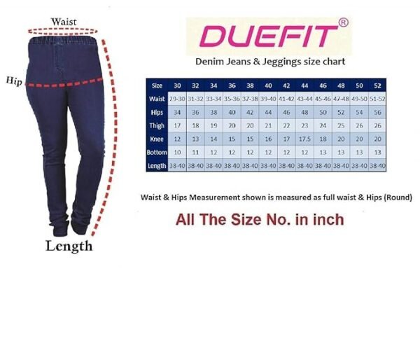 DUEFIT Women's Stretchable Denim Jeggings - Image 2