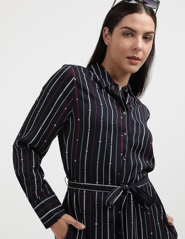 Hilfiger Women's Rayon Blend Shirt Knee-Length Casual Dress - Image 3