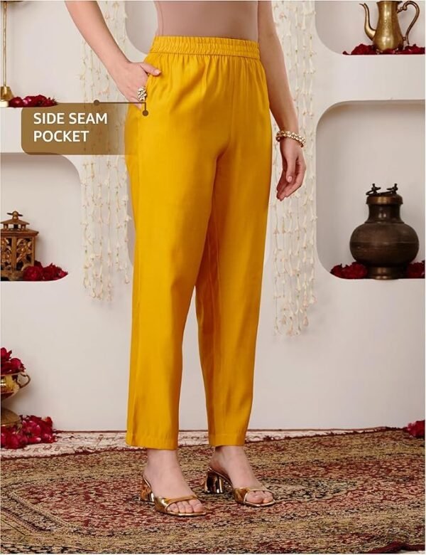 Women's Embroidered Kurta Pant Set with Dupatta - Image 4